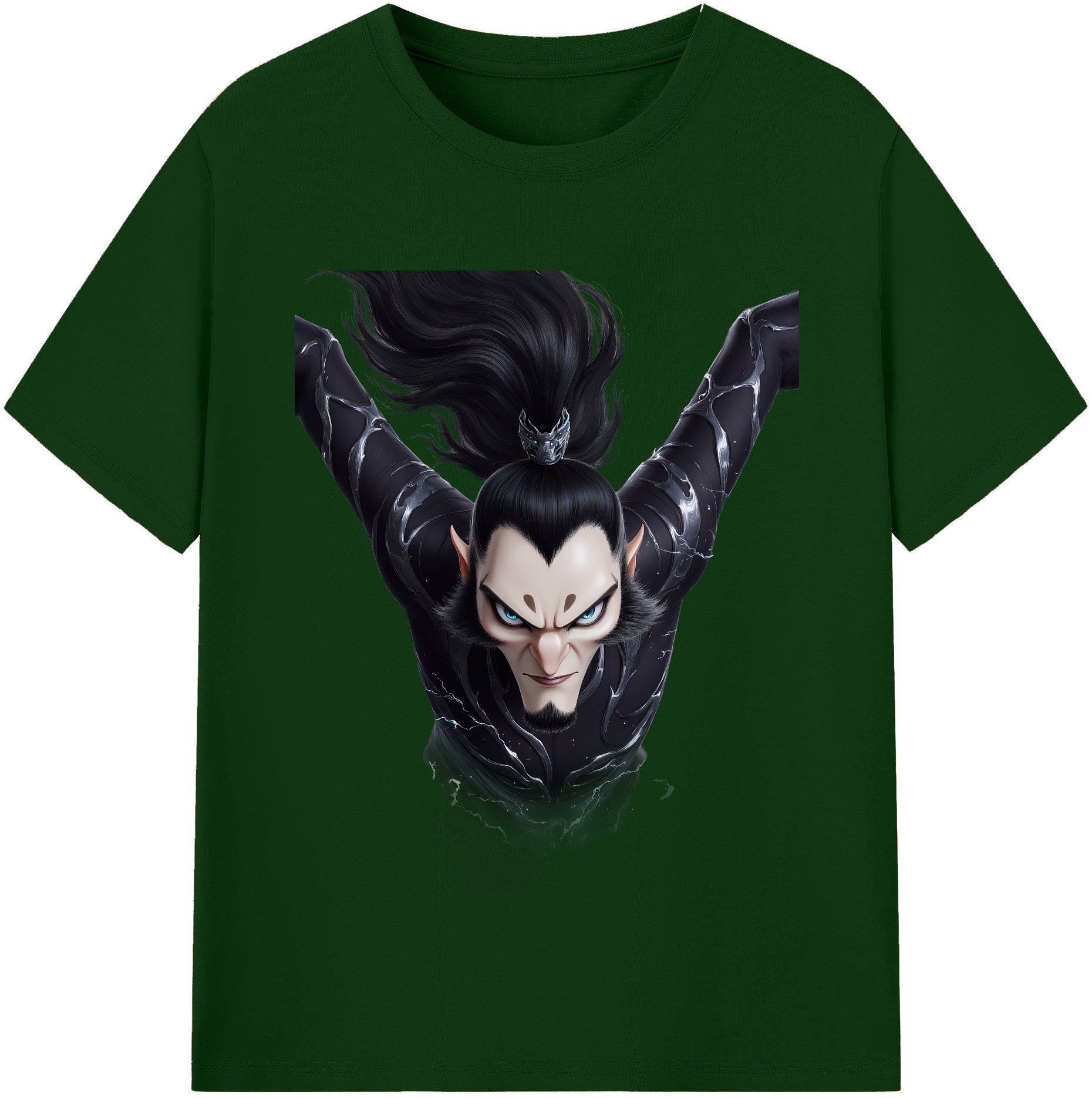 （画像用） Ne Zha 2 ナタ 魔童の大暴れ 綿100％半袖Tシャツ（フロントプリント）
